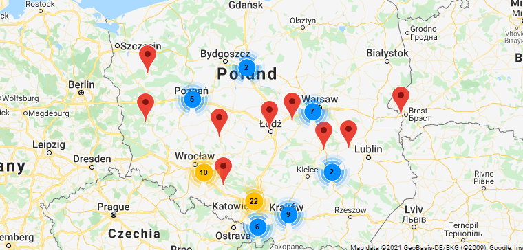 Mam placówek Superbet w Polsce