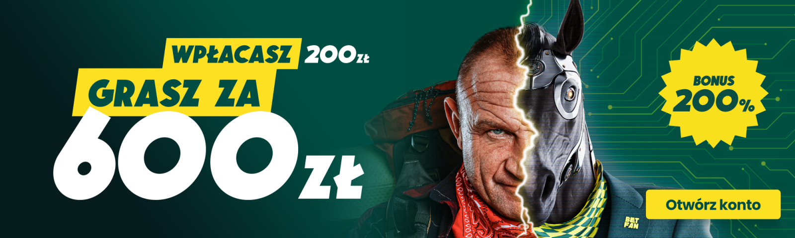Bonus powitalny w Betfan - Pakiet na Start