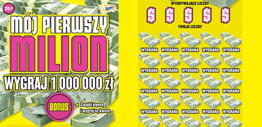Zdrapki Lotto - Pierwszy milion